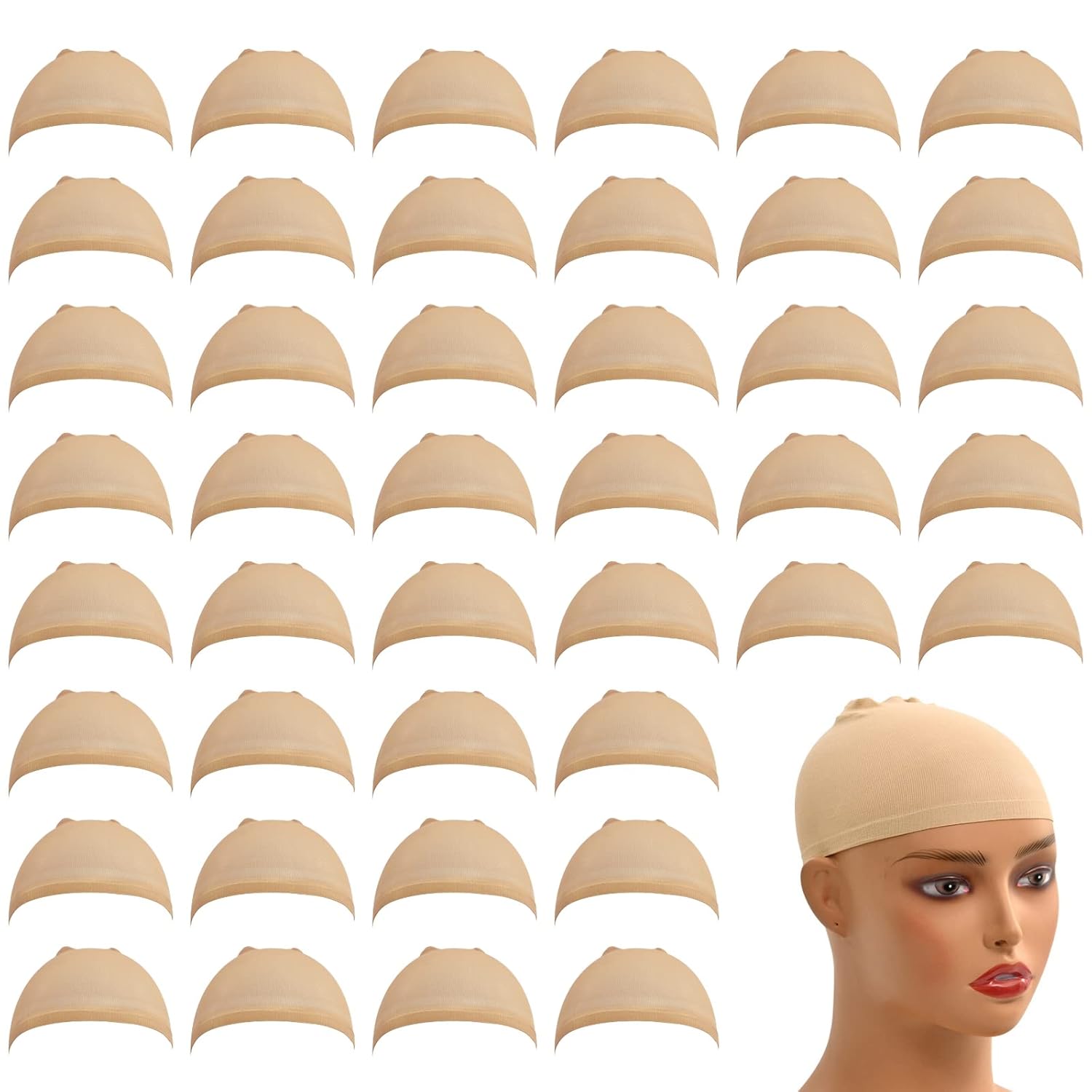 Wig Cap (Beige)