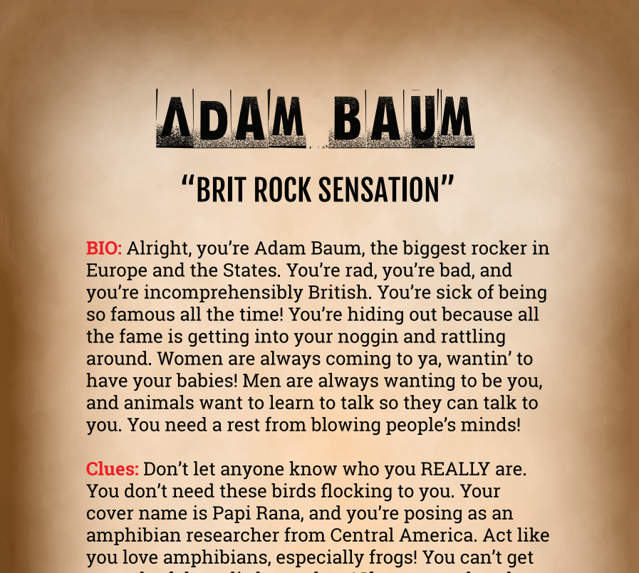 Adam Baum Binder Pages