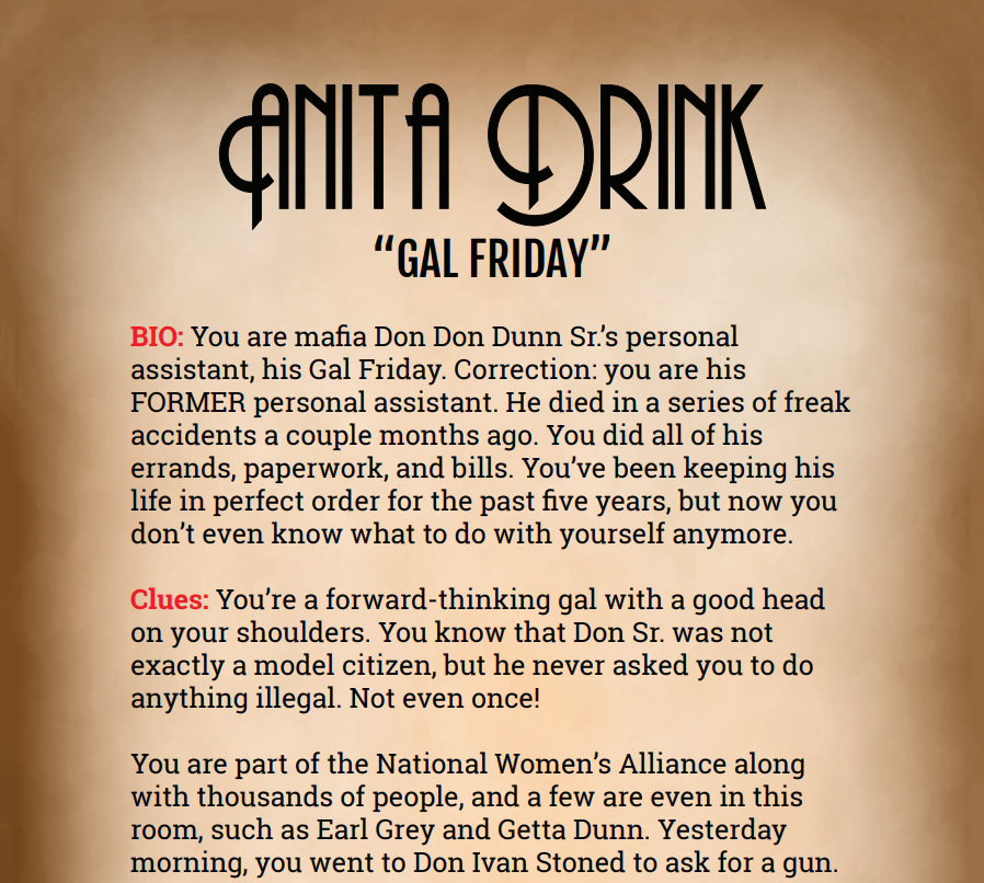 Anita Drink Binder Pages