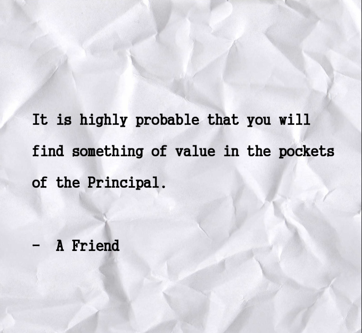 Anonymous Note About Principal Smelding Clue