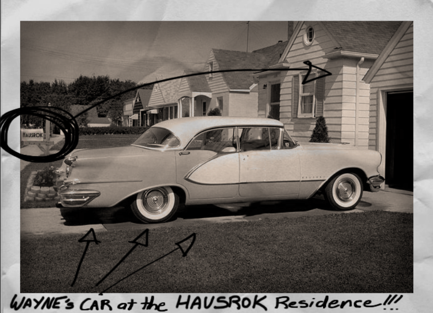 Photo of Wayne Maker's Car Clue