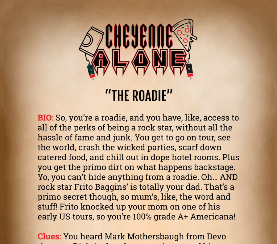 Cheyenne Alone Binder Pages