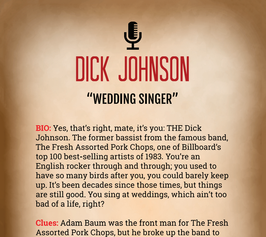 Dick Johnson Binder Pages