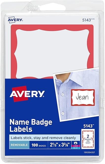 Disposable Name Tags