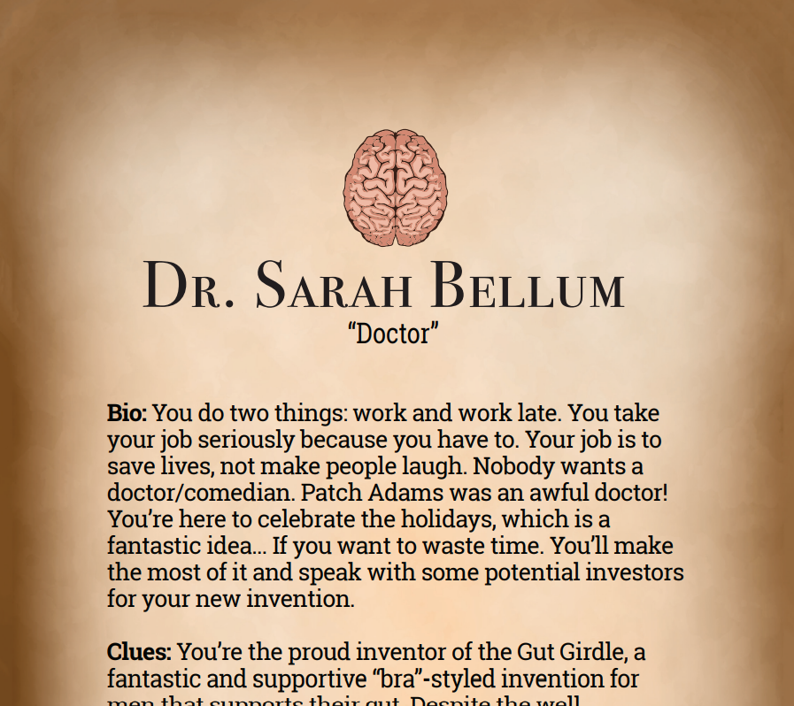 Dr. Sarah Bellum Binder Pages