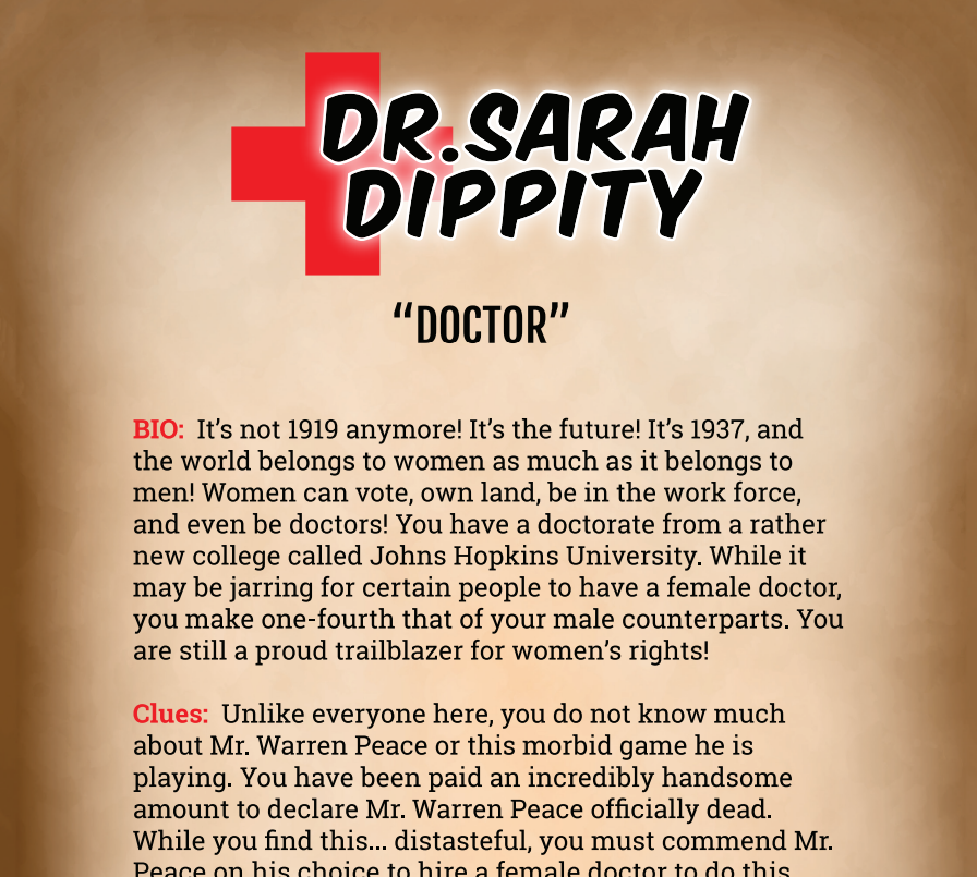 Dr. Sarah Dippity Binder Pages