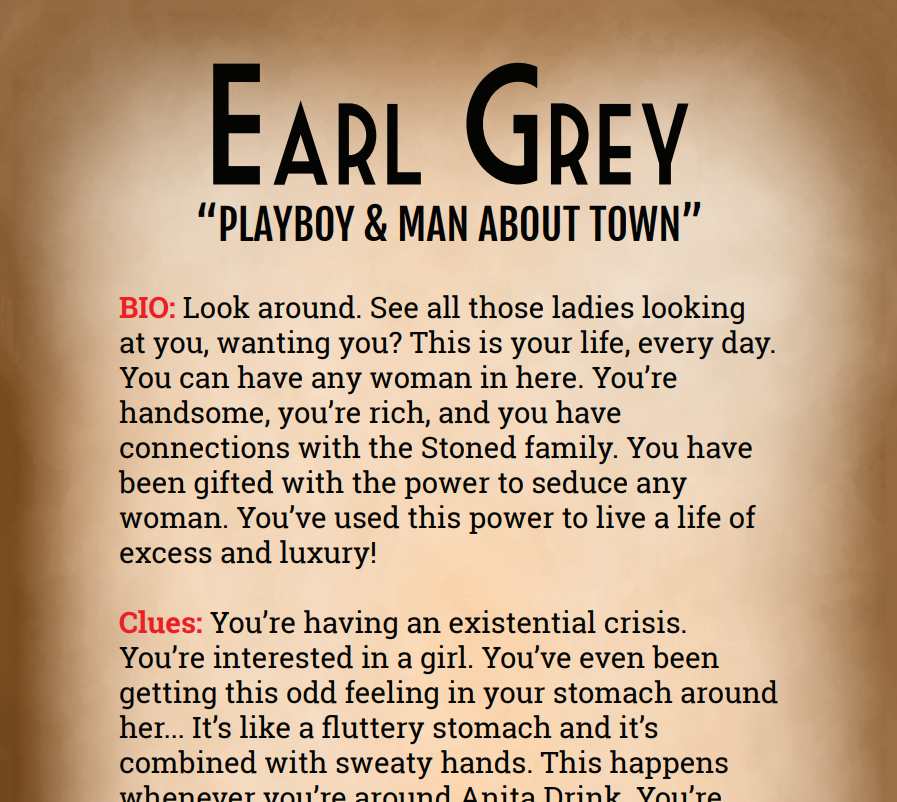 Earl Grey Binder Pages