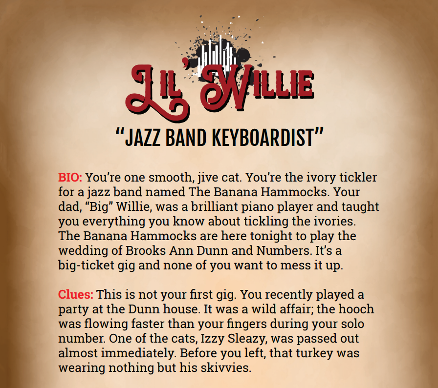 Lil Willie Binder Pages