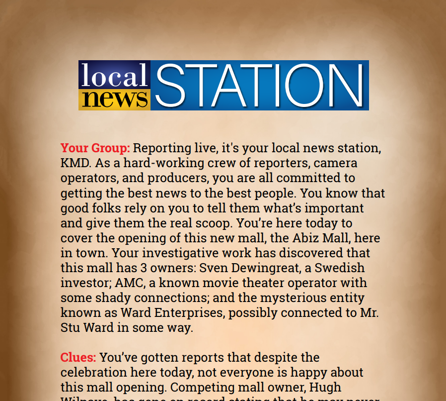 Local News Station Binder Pages