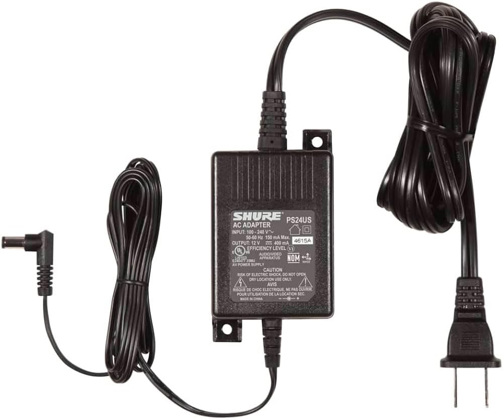 Microphone Receiver Power Cord