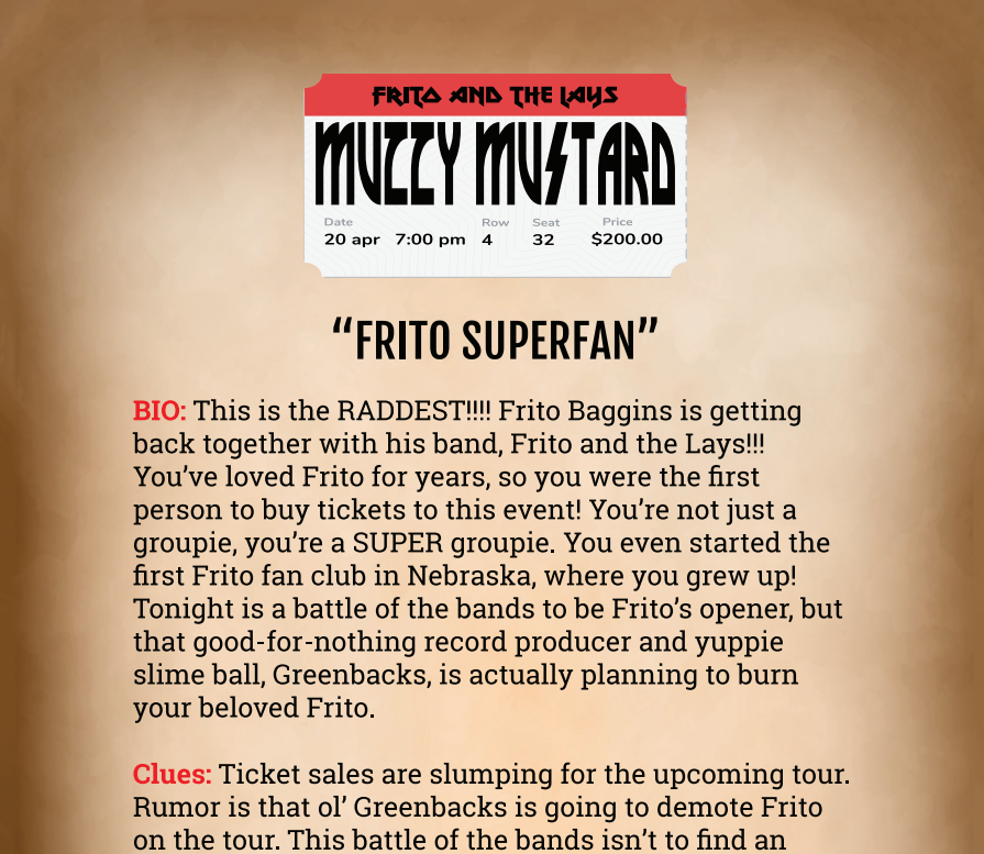 Muzzy Mustard Binder Pages