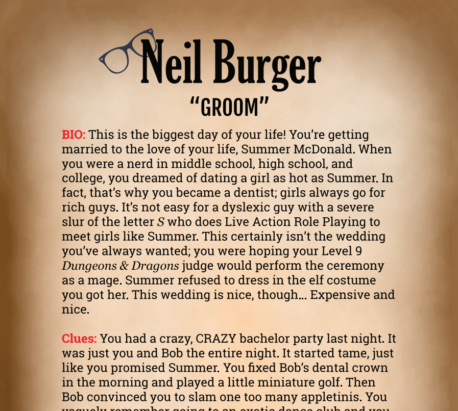 Neil Burger Binder Pages