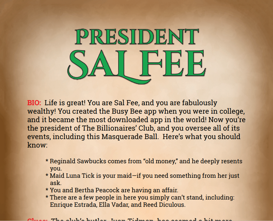 Sal Fee Binder Pages