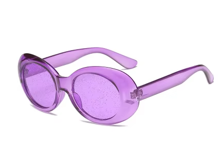 Purple Glitter Glasses