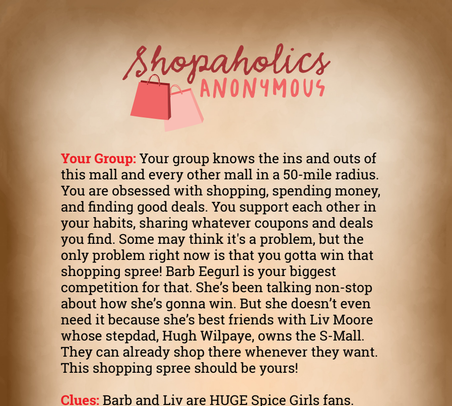 Shopaholics Anonymous Binder Pages