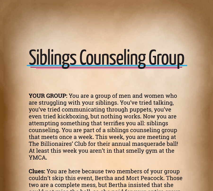 Siblings Counseling Group Binder Pages