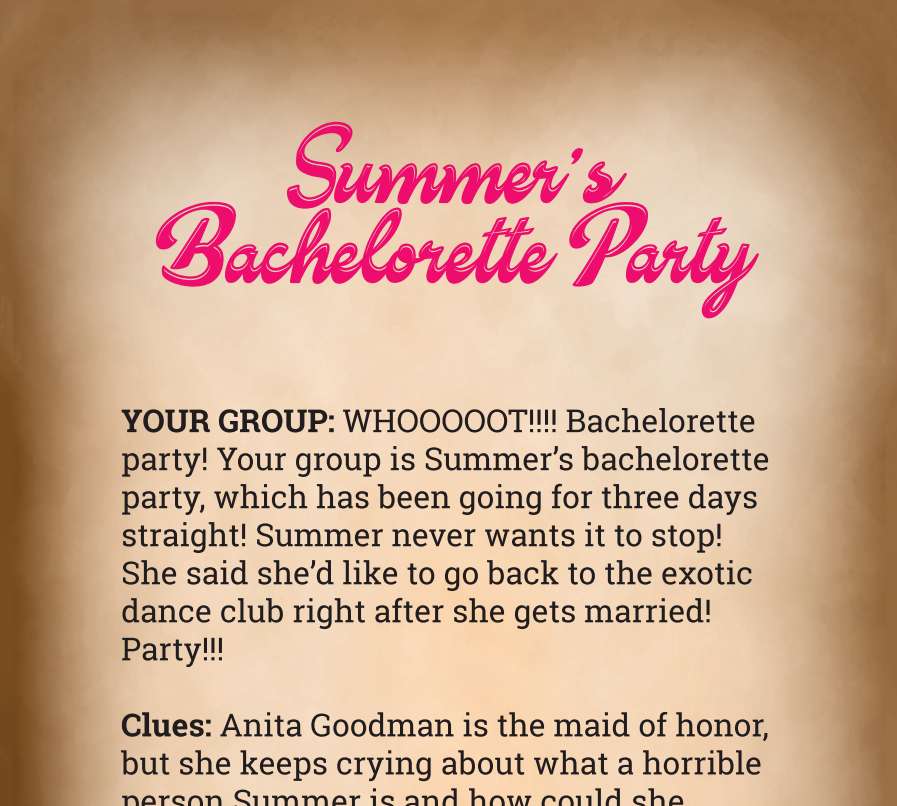 Summer's Bachelorette Party Binder Pages