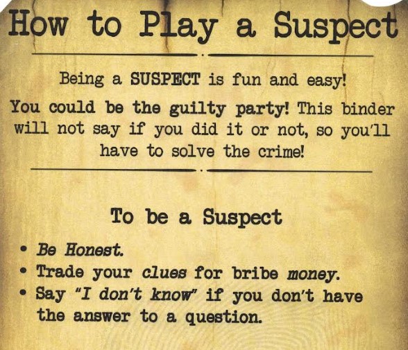 Suspect Binder Front