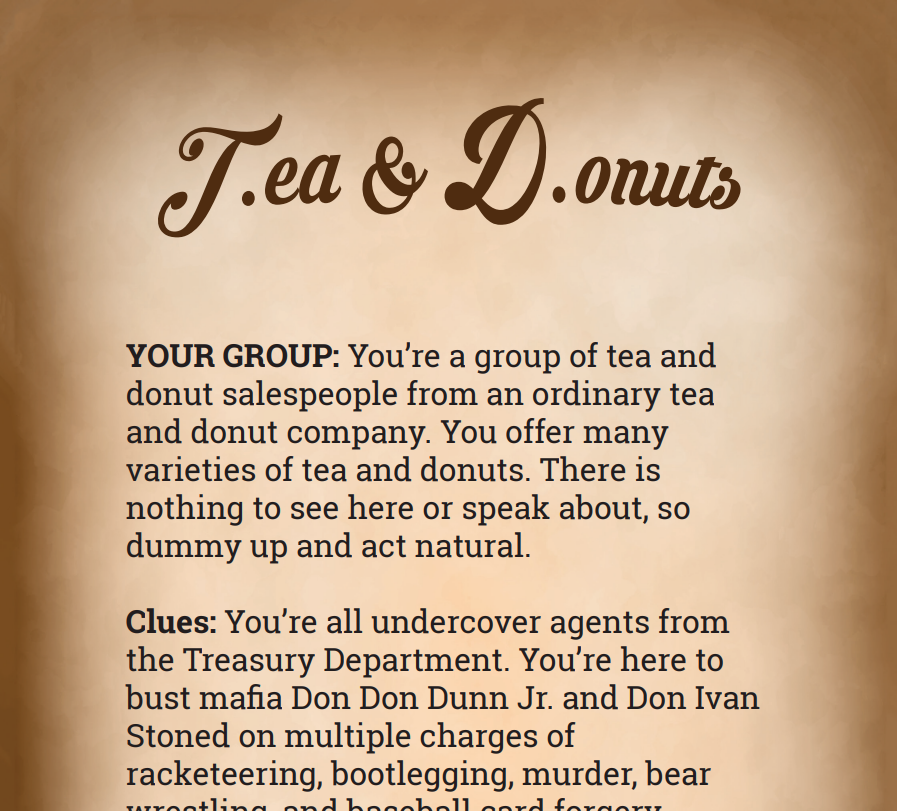 T.ea & D.onuts Binder Pages