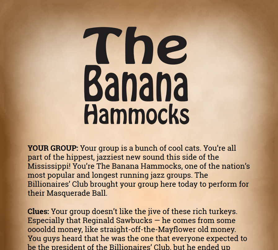 The Banana Hammocks Binder Pages (MATM)