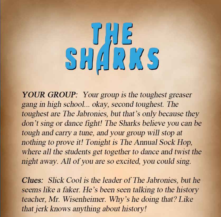 The Sharks Binder Pages