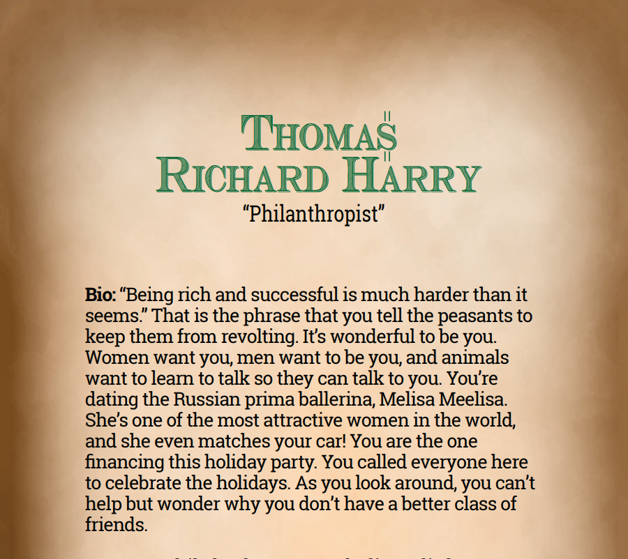 Thomas Richard Harry Binder Pages