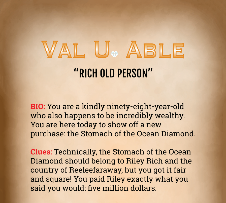 Val U. Able Binder Pages