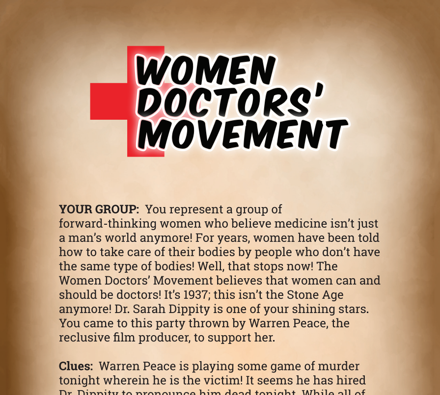 Women Doctors' Movement Binder Pages