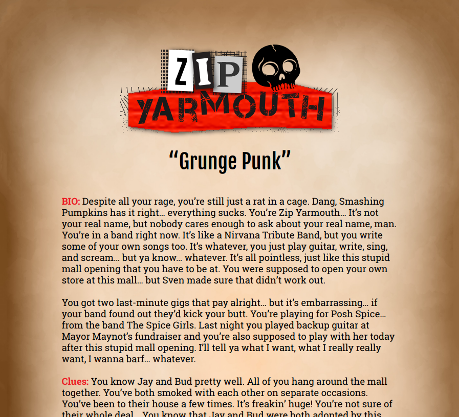 Zip Yarmouth Binder Pages