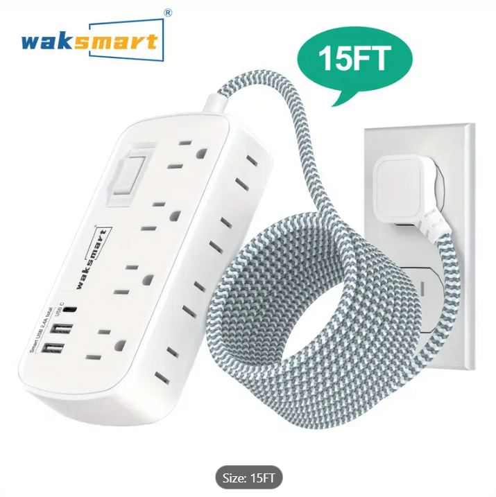 Combination Power Strip & Extension Cord