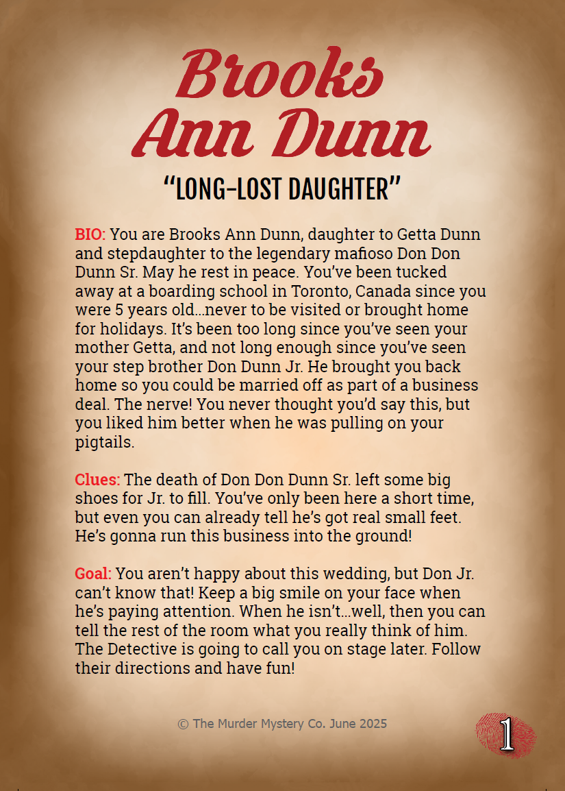 Brooks Ann Dunn Binder Pages (1-Actor DOAG)